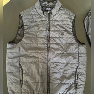 Chaps Charcoal Quilted Men's Vest XL